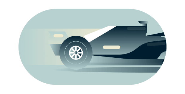 Swipe gesture through buffering icon to illustrate going past throttled internet connection.