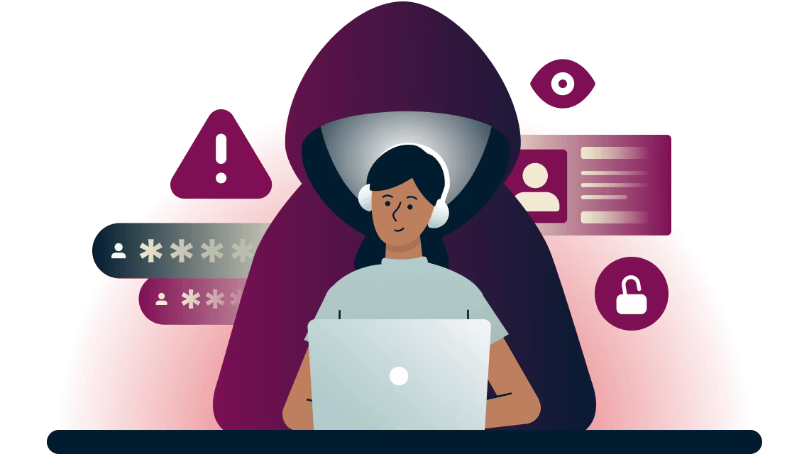 advanced protection ad blocker illustration feature website webpage blocking