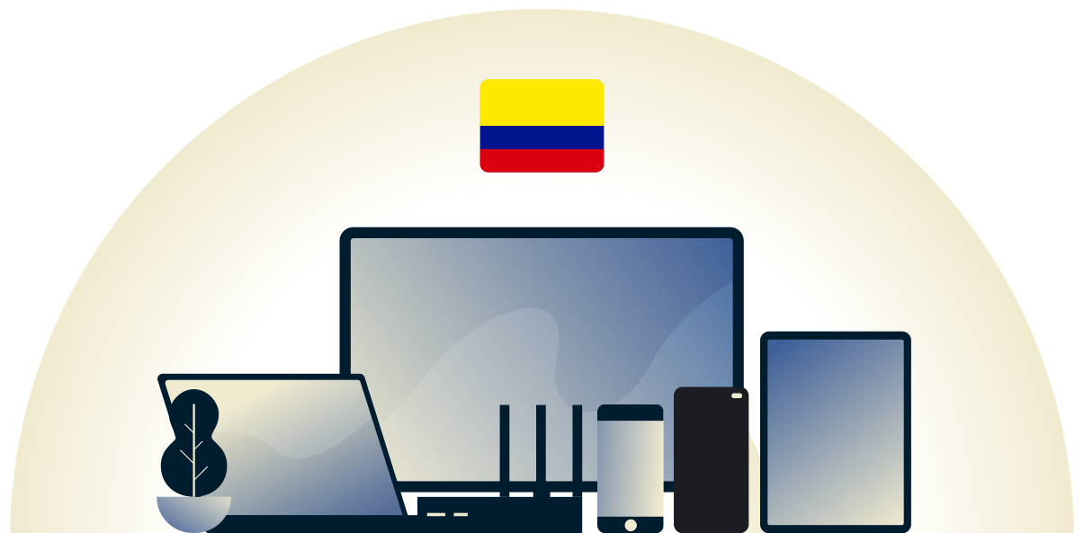 Colombia VPN beschermt een verscheidenheid aan apparaten.
